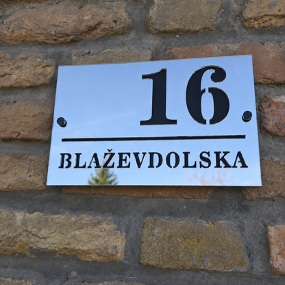 CLS Design 3 – Elegant 3:2 – kućni broj od pleksiglasa po mjeri