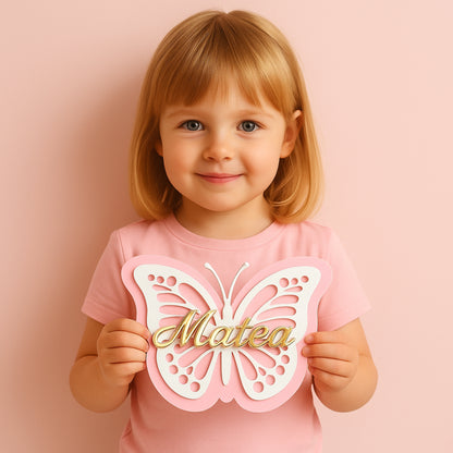 🦋 Personalizirana ploča Leptir – ime po želji