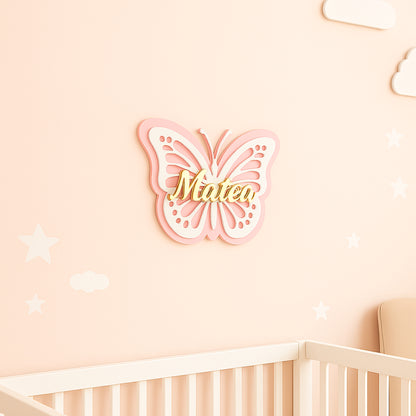 🦋 Personalizirana ploča Leptir – ime po želji