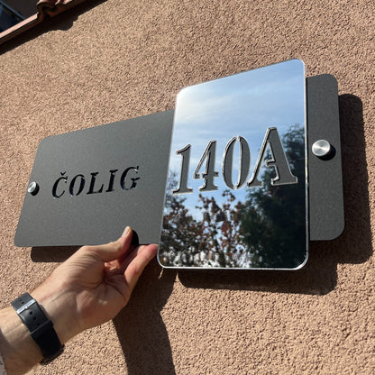 CLS Design 1 – Prestige 1 – kućni broj od pleksiglasa po mjeri