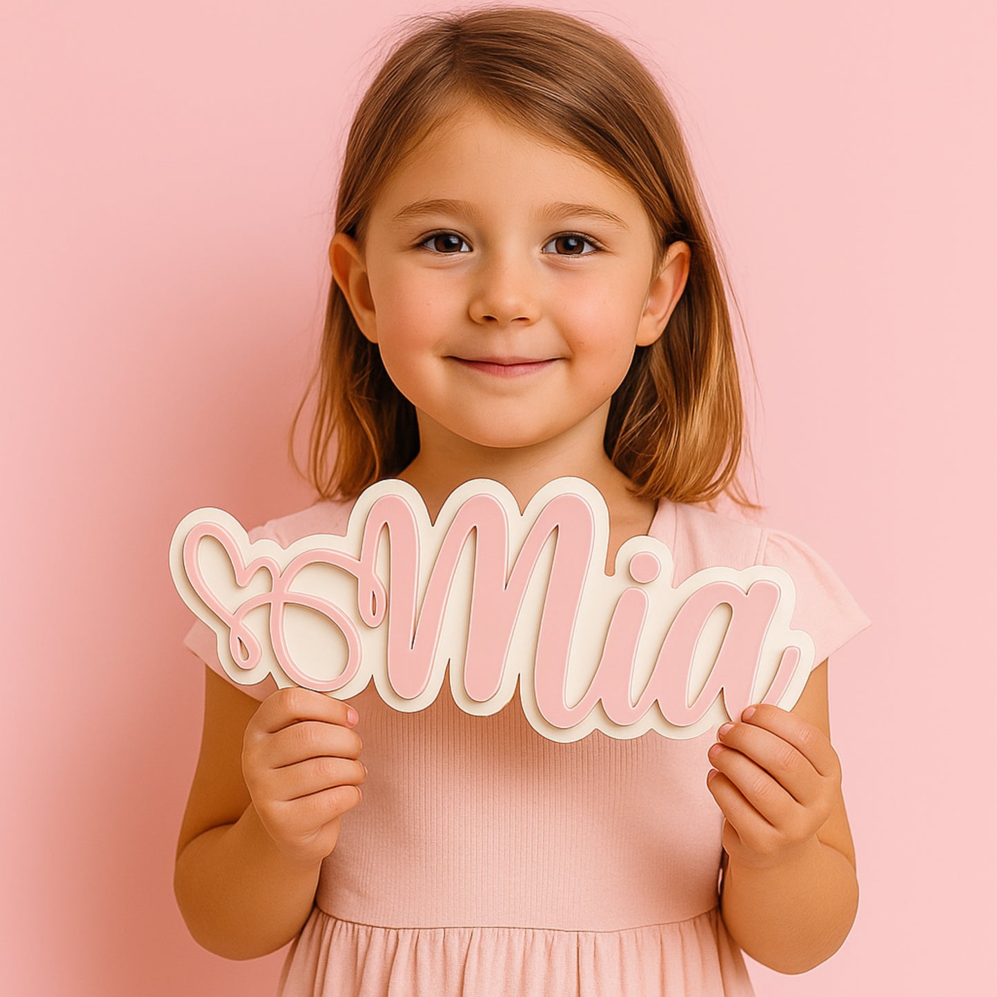 ❤️ Personalizirana ploča s imenom i srcem – ime po želji