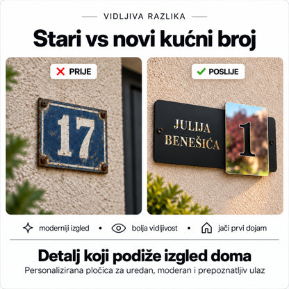 CLS Design 1 – Prestige 1 – kućni broj od pleksiglasa po mjeri