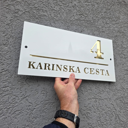 CLS Design 3 – Elegant 2:1 – kućni broj od pleksiglasa po mjeri