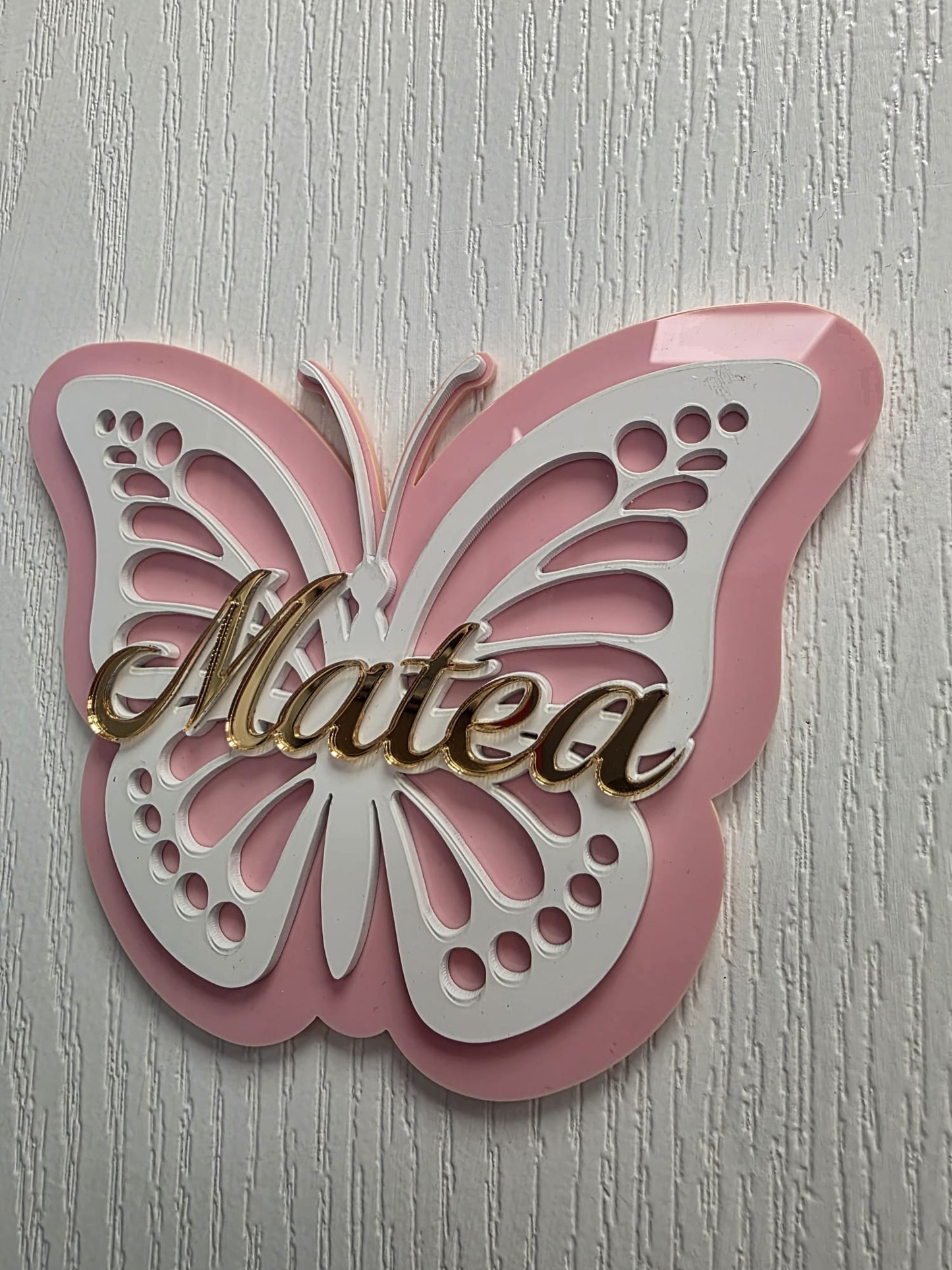 🦋 Personalizirana ploča Leptir – ime po želji