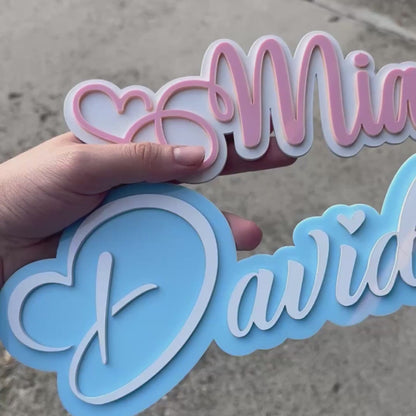 ❤️ Personalizirana ploča s imenom i srcem – ime po želji
