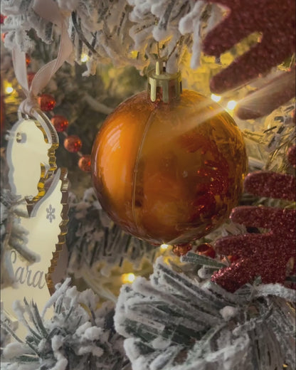 👼 Božićni ukras od pleksiglasa – Anđeo (Ženski)